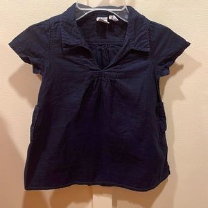 Petit Bateau Navy Cotton Pocketed Dress